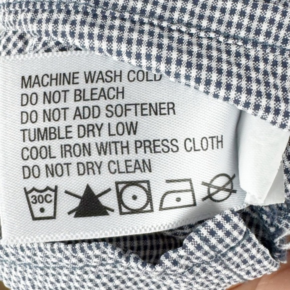 Orvis Navy Gray Casual Button Down Textured Fabric Roll Tab Fishing Shirt Sz L - Picture 6 of 12